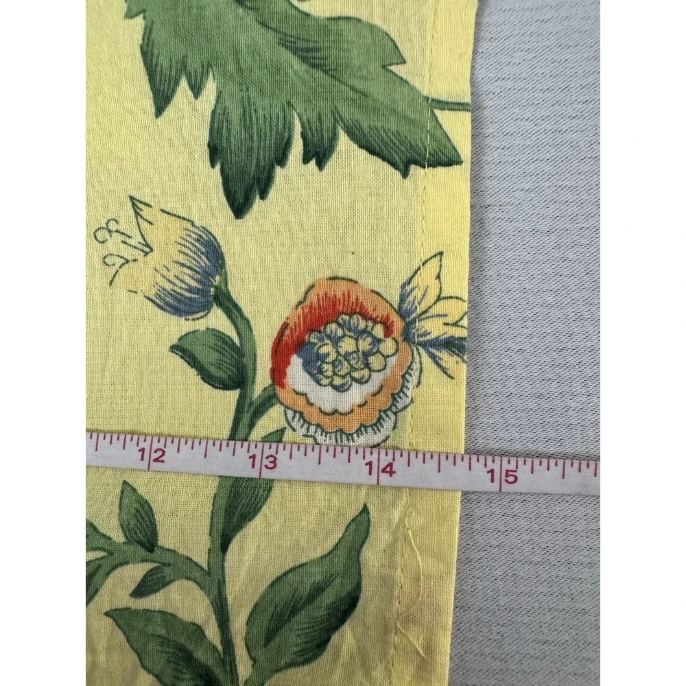 Vintage April Cornell Yellow Floral Napkins Set Lot Bundle of 4 Countryside Home